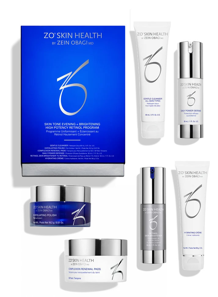 Skin Brightening Evening + Brightening High Potency Retinol Program